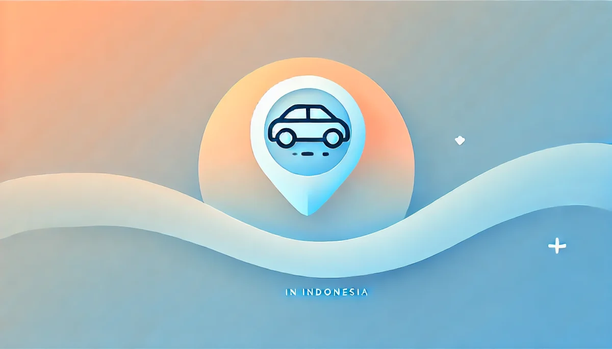 Illustration representing the cost and benefits of renting a car in Indonesia with options for self-drive and driver-inclusive rentals.