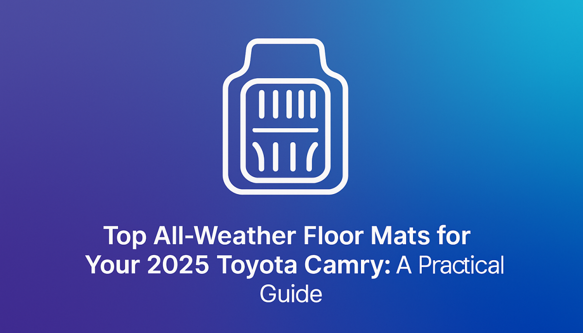 Durable all-weather floor mats custom-fit for the 2025 Toyota Camry