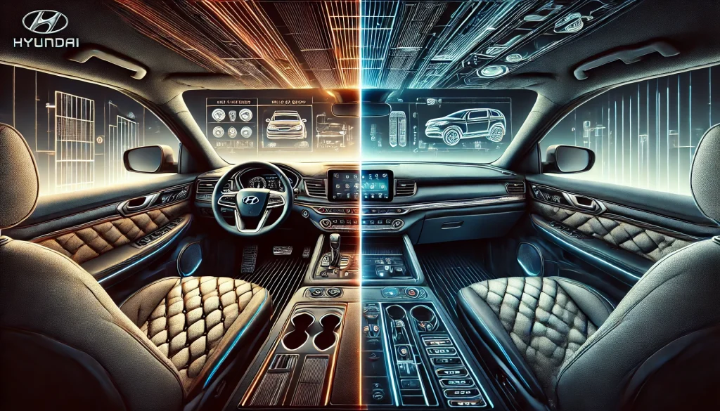 Expert comparison of the 2024 Hyundai Palisade and Kia Telluride interiors by a seasoned automotive reviewer. The Palisade's luxurious design includes quilted leather seats, ambient lighting, and a state-of-the-art digital instrument cluster, offering a premium experience for families seeking comfort and sophistication. Meanwhile, the Telluride impresses with its high-tech features, including Nappa leather seats, a large infotainment display, and comprehensive connectivity options, providing practicality and cutting-edge technology for modern drivers. Both SUVs boast spacious layouts, emphasizing their commitment to delivering exceptional value and reliability for discerning buyers.