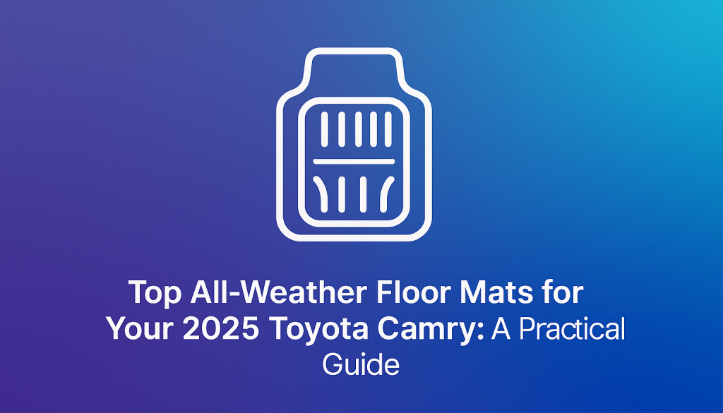 Durable all-weather floor mats custom-fit for the 2025 Toyota Camry