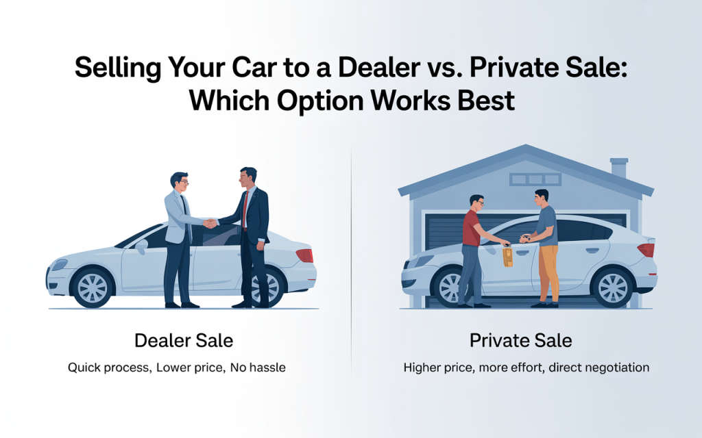 Selling Your Car to a Dealer vs. Private Sale